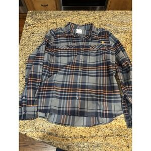 NWT Columbia Women's University‎ of Illinois Fighting Illini Flannel Shirt LG